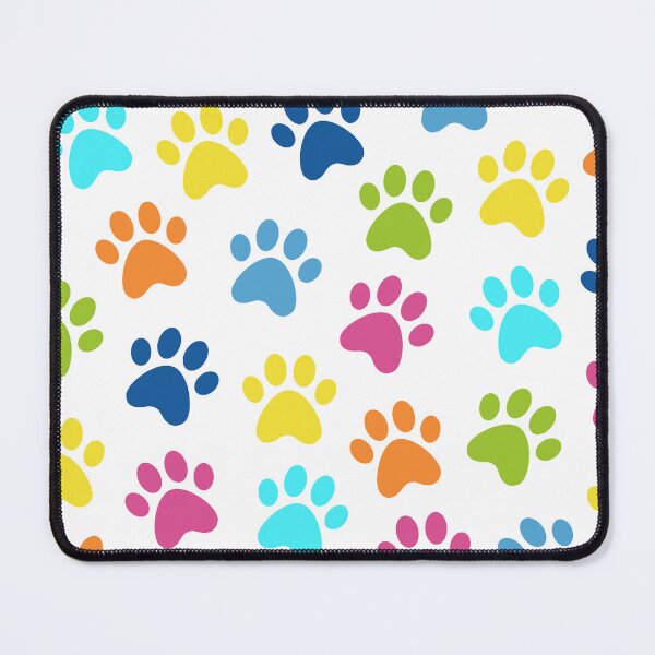 Item preview, Multicolored Paw Print Pattern designed and sold by NataliePaskell.
