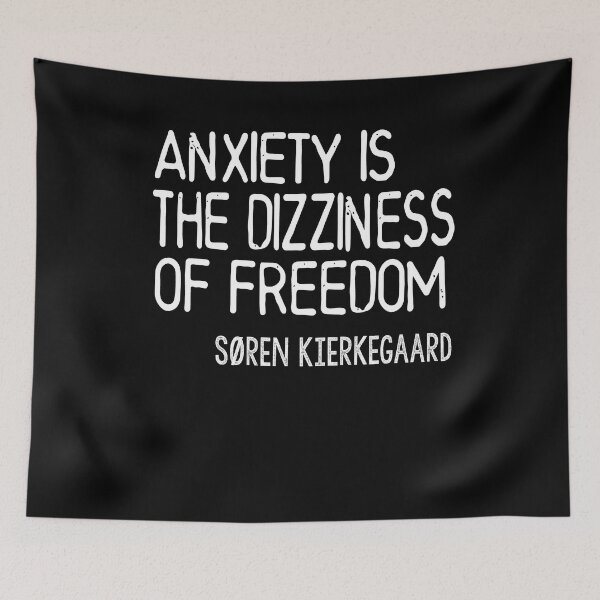 Item preview, Søren Kierkegaard - Anxiety is the dizziness of freedom designed and sold by Heddar Badreddine.