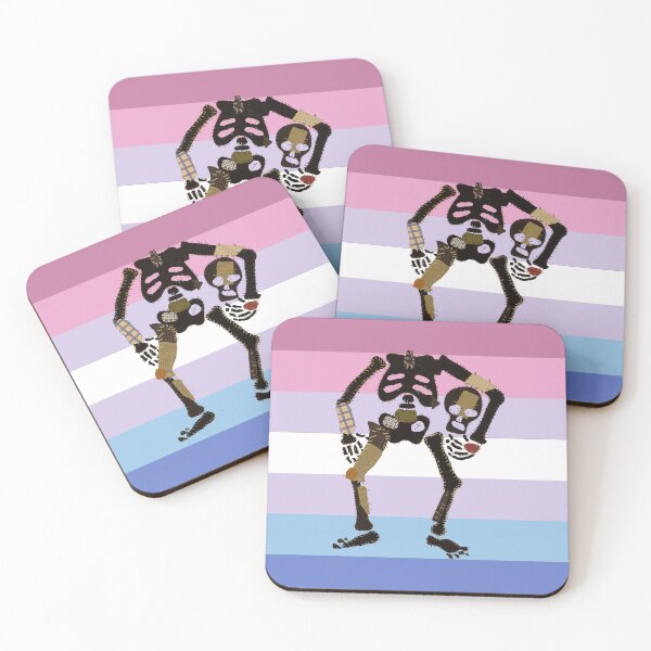 Item preview, Bigender (alternative) Pride - Decapitated Skeleton Flag designed and sold by BeccaPaintmore.