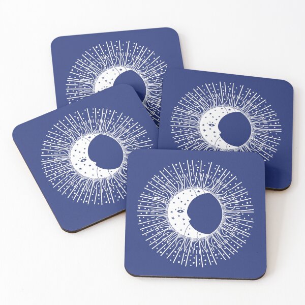 Item preview, Sun, moon, stars, symbol, astronomy, white designed and sold by CreaVisArt.