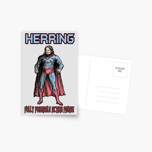 Richard Herring Action Figure Postcard