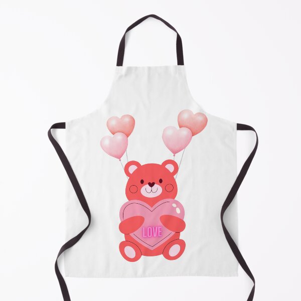 Item preview, Pink Teddy Bear Love Heart with Balloons designed and sold by luvvvvvit.