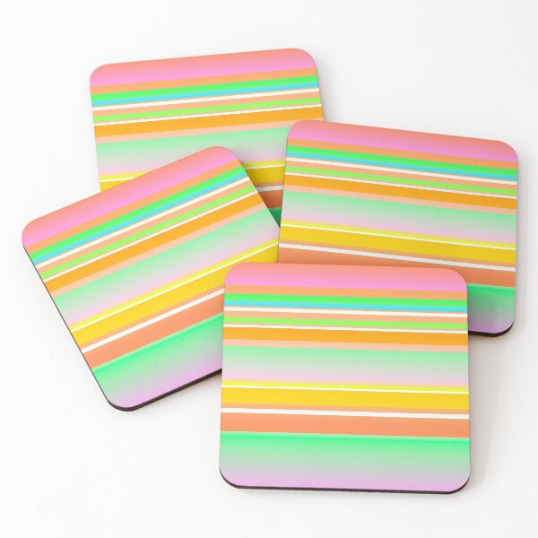 Item preview, multicolor orange horizontal striped designed and sold by lausn.