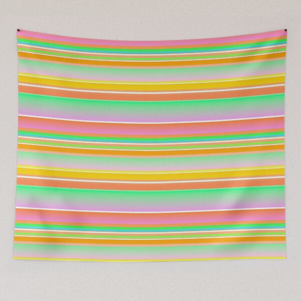 Item preview, multicolor orange horizontal striped designed and sold by lausn.