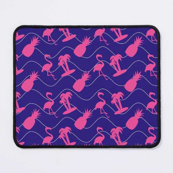 Item preview, Pink and Violet Flamingo Pattern - Summer and Tropical pattern Flamingo, Palms and Pineapple - Gift for flamingo lovers designed and sold by TamGustam.