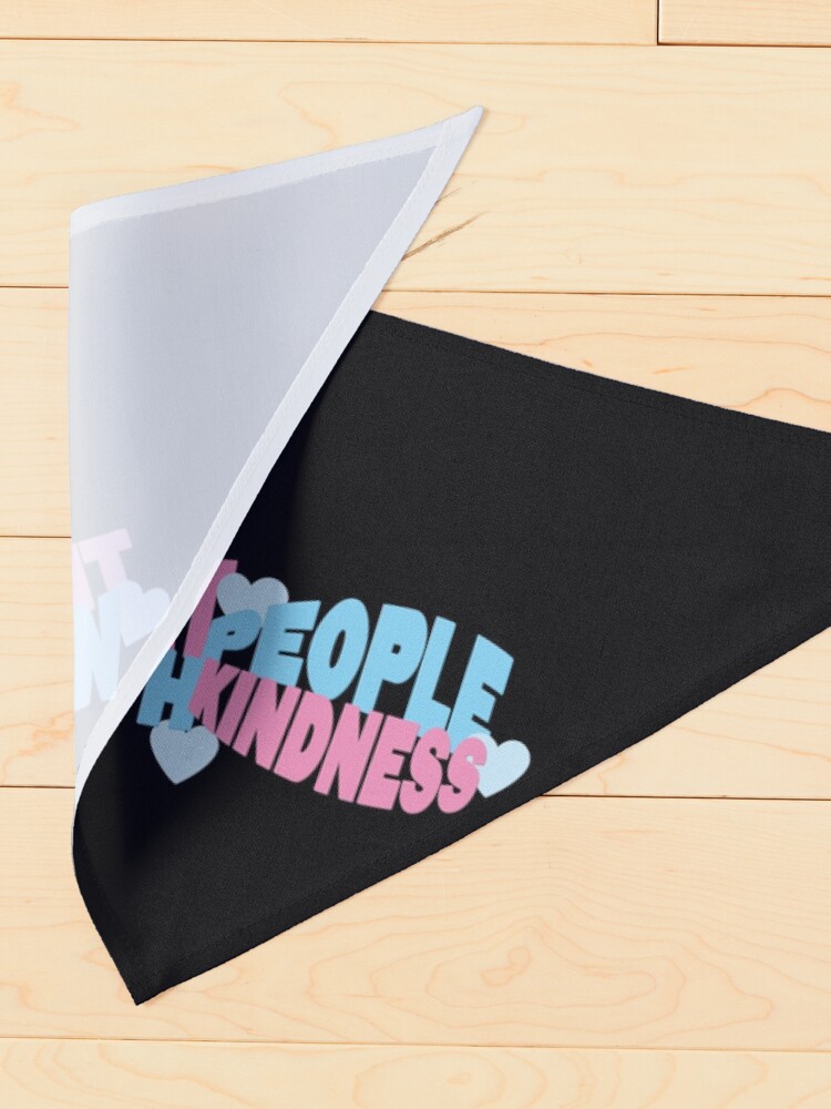 Alternate view of pink and blue tpwk Pet Bandana