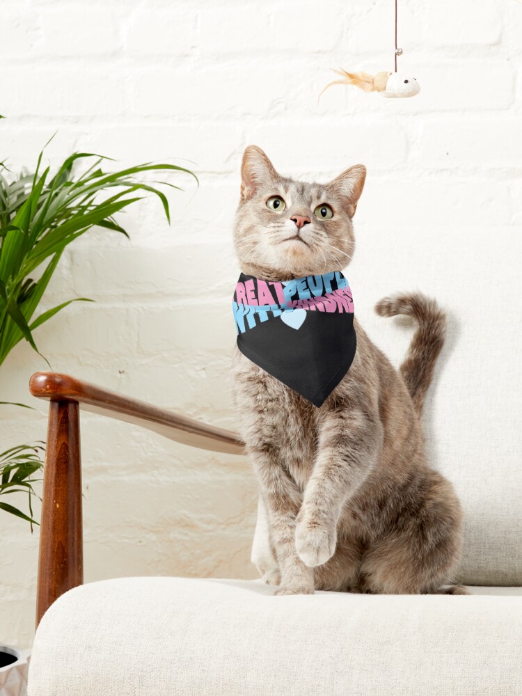 Alternate view of pink and blue tpwk Pet Bandana