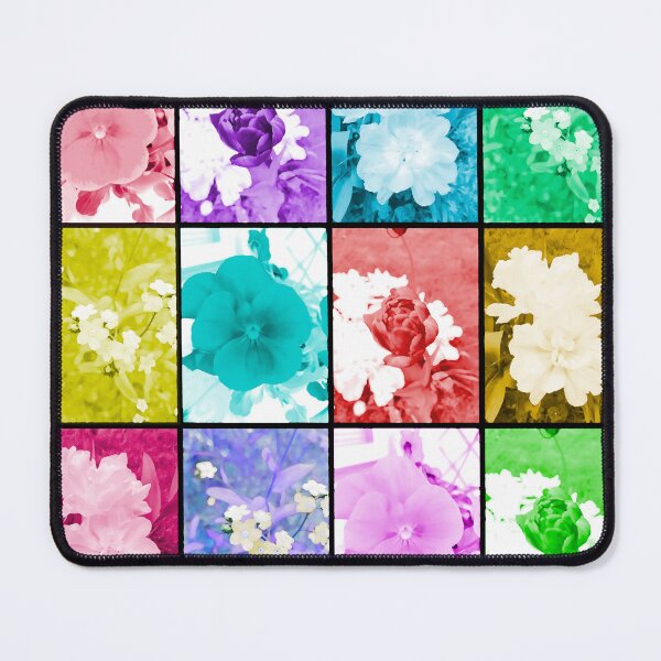 Item preview, Colorful Flower Collage - Floral and Rainbow Vibes for Summer designed and sold by ckylin.