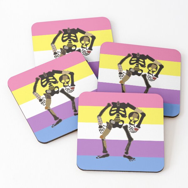 Item preview, Bigender Pride - Decapitated Skeleton Flag designed and sold by BeccaPaintmore.