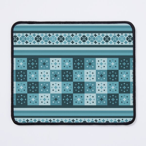 Item preview, Bohemian Blue Tiles Mosaic Patchwork designed and sold by Anna Lemos.