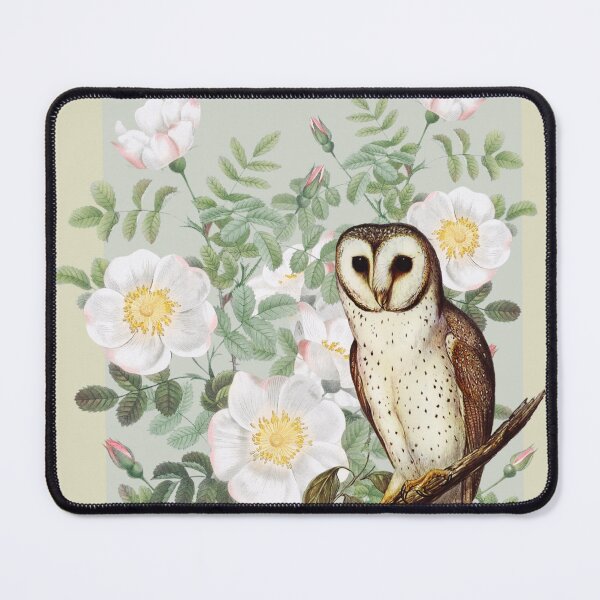 Item preview, Owl in the Wild Roses designed and sold by ZinZoe.