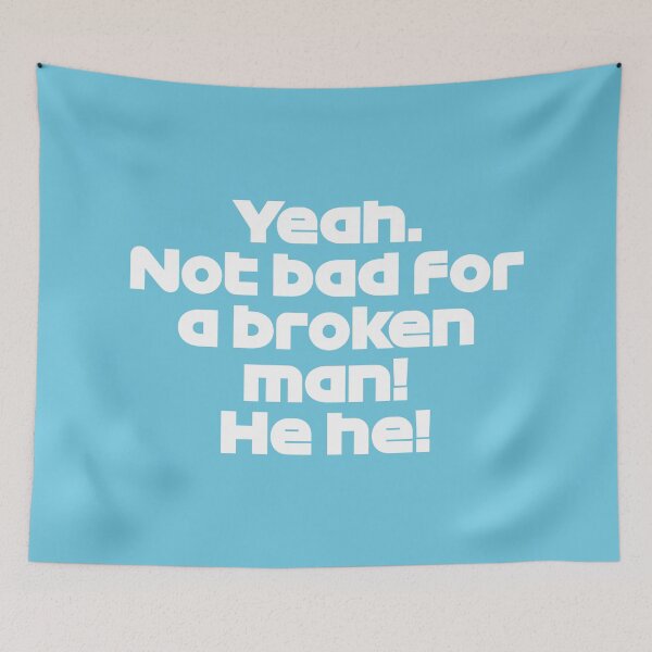 Item preview, OCO. Not Bad For a Broken Man! - Best Team Radio Miami GP 2022 Season (White/Light Blue BG) designed and sold by FilipeFerreira.