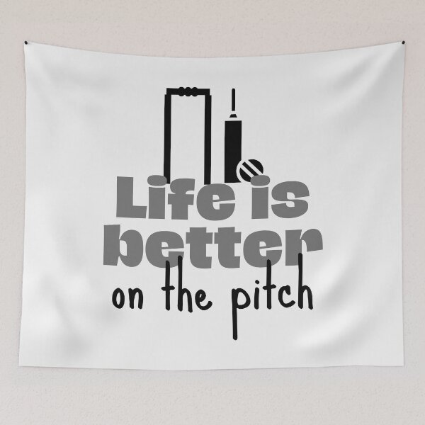 Item preview, Cricket: Life is better on the pitch designed and sold by TheGreenGoat.