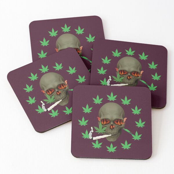 Item preview, Weed Marijuana Skull Smoking. designed and sold by BestDesignbySof.