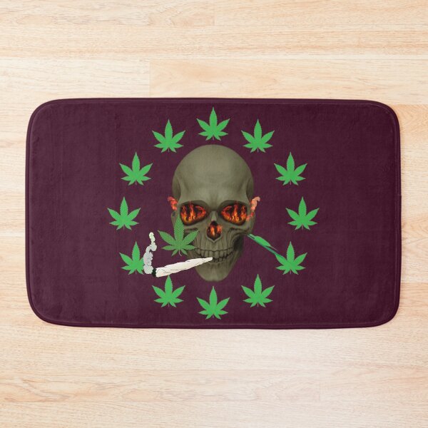Item preview, Weed Marijuana Skull Smoking. designed and sold by BestDesignbySof.