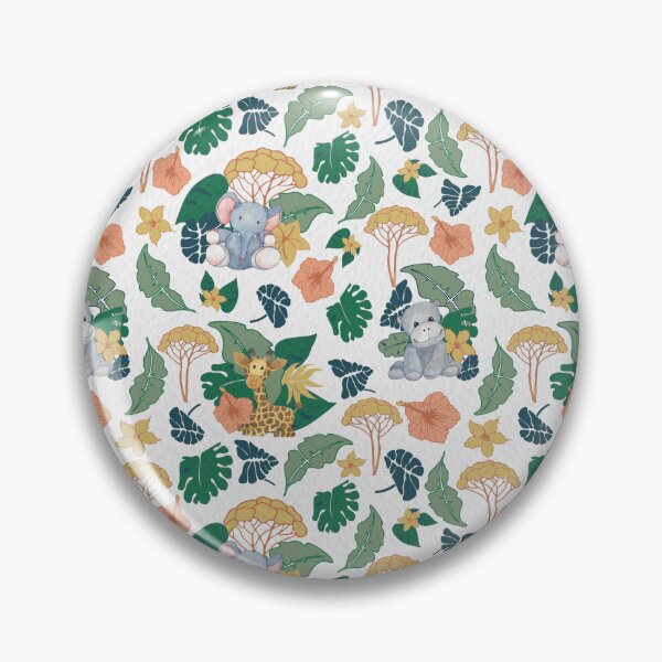 Item preview, Tropical Leaves and Animals pattern designed and sold by CheekyColours.