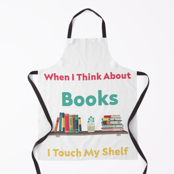 Item preview, When I Think About Books I Touch My Shelf - Funny Book Lover designed and sold by Cute Shark.