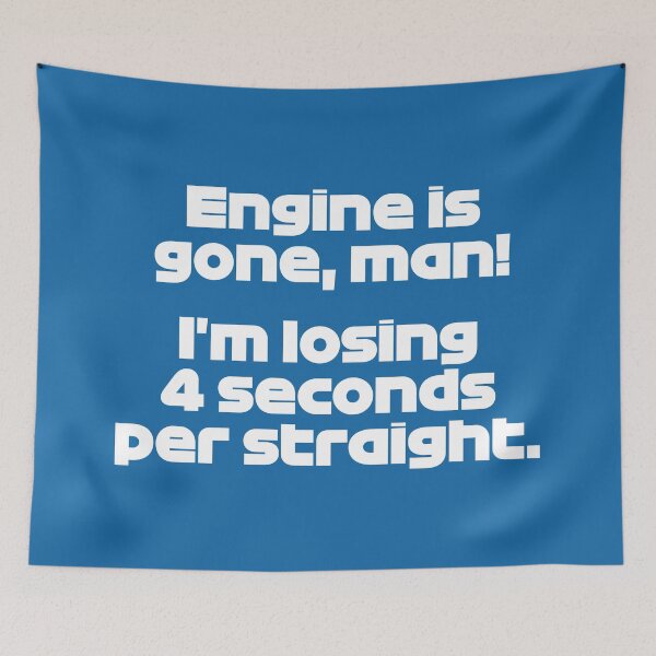 Item preview, PER. Engine Is Gone Man! - Best Team Radio Miami GP 2022 Season (White/Blue BG) designed and sold by FilipeFerreira.
