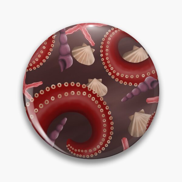 Item preview, Seabed pattern in red designed and sold by octo-PS.