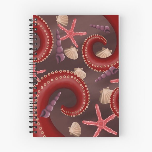 Item preview, Seabed pattern in red designed and sold by octo-PS.
