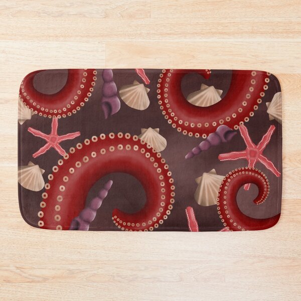 Item preview, Seabed pattern in red designed and sold by octo-PS.