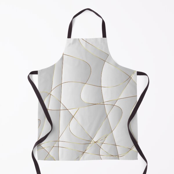 Item preview, Gold abstract lines on a white background designed and sold by GoDesign1.