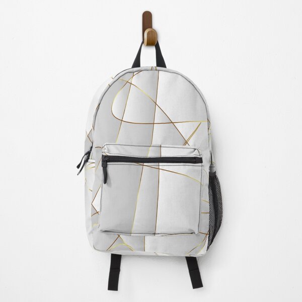 Item preview, Gold abstract lines on a white background designed and sold by GoDesign1.