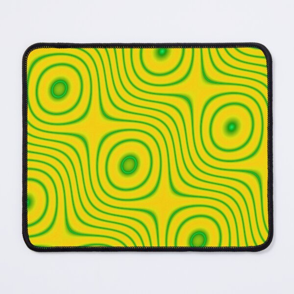 Item preview, Yellow and Green Swirly Circular Pattern - Hypnotizing Circles Design designed and sold by ckylin.