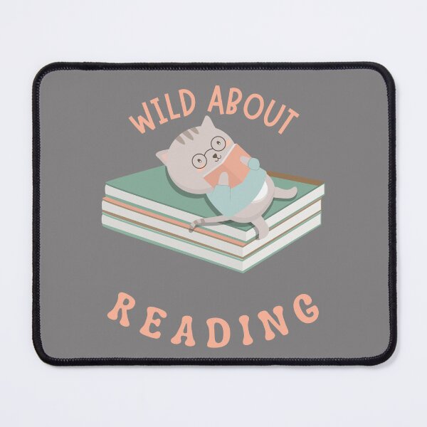 Item preview, Copy of Wild About Reading, Cute Pastel Cat designed and sold by Constant Readers.