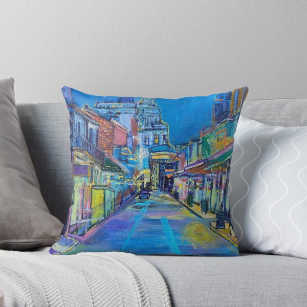 Item preview, Bourbon Street, New Orleans - French quarter streetscape designed and sold by hayleyroussel.