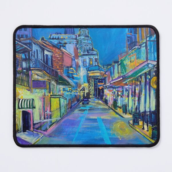 Item preview, Bourbon Street, New Orleans - French quarter streetscape designed and sold by hayleyroussel.