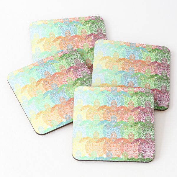 Item preview, Mandala sea turtle colorful animal print pattern designed and sold by dylan150488.