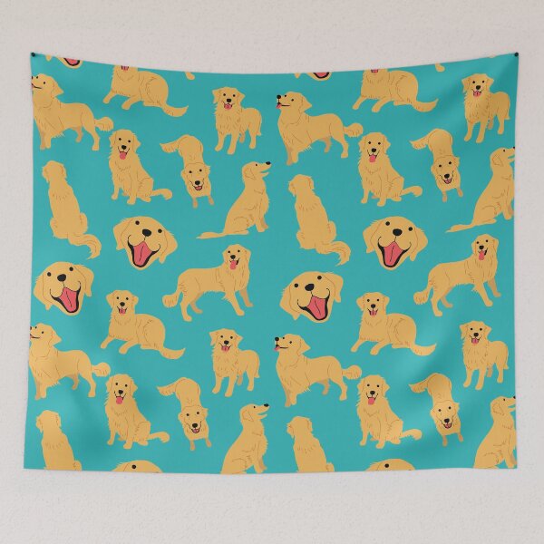 Item preview, Golden Retriever - Light Sea Green designed and sold by frankyou.
