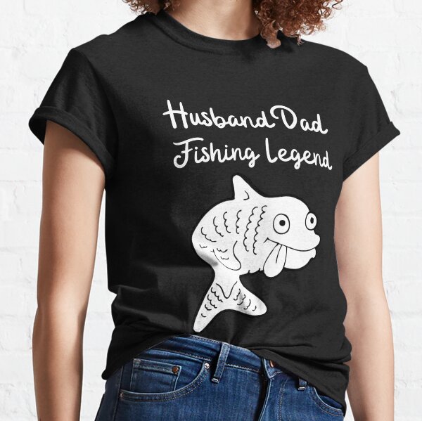 Father Husband Fishing Legend Bass Fisherman Dad Fishing shirt - T Shirt  Classic