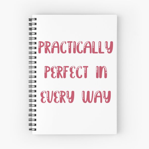 Item preview, Practically Perfect Mary Poppins Quote with Pink Text designed and sold by pb598.