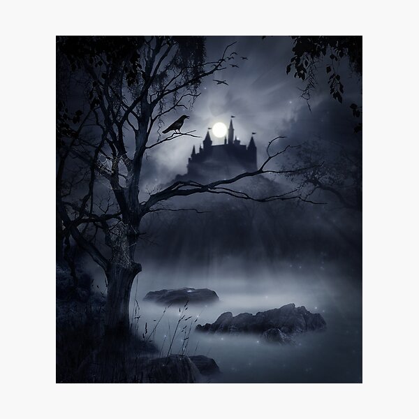 Gothic Night Fantasy Photographic Print