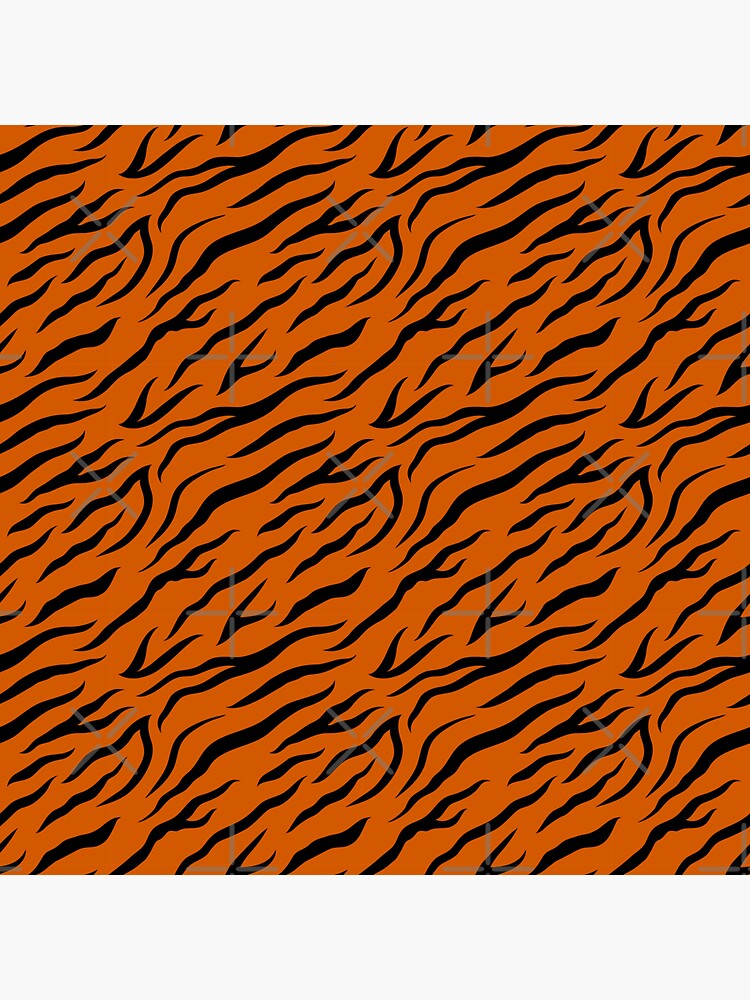 Seamless Pattern print animal texture print black and orange safari Abstract  Animal Skin Pattern Sticker for Sale by KHELISTORE