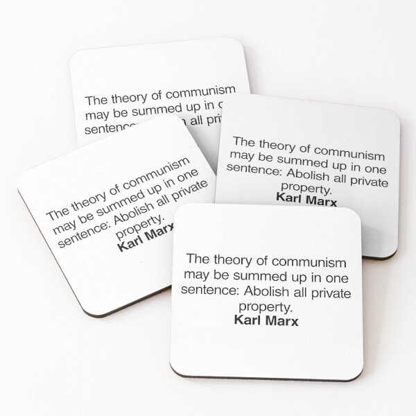 Item preview, Karl Marx Communist Quote. Best Gift for a Karl Marx's Socialist Fan (Communism quotes). designed and sold by margaretgiles.