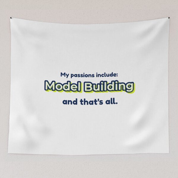 Item preview, Model Building is my passion designed and sold by cooldesignsalot.