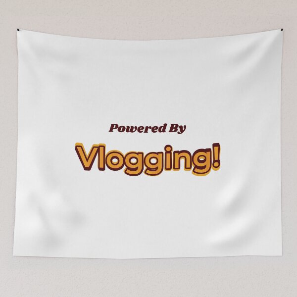 Item preview, Powered By Vlogging designed and sold by cooldesignsalot.