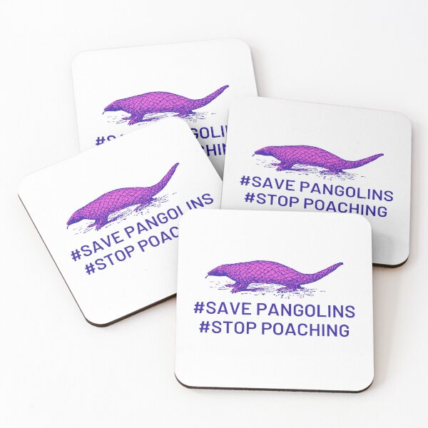Item preview, Save Pangolins Stop Poaching designed and sold by PurpleTank.
