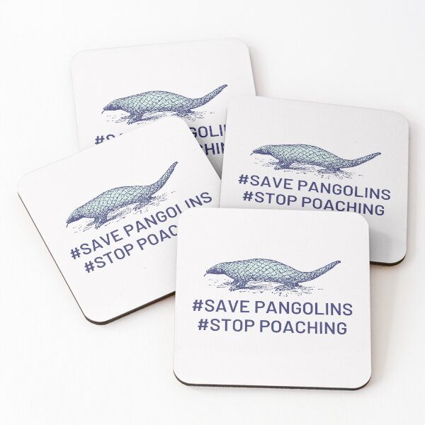 Item preview, Save Pangolins Stop Poaching designed and sold by PurpleTank.
