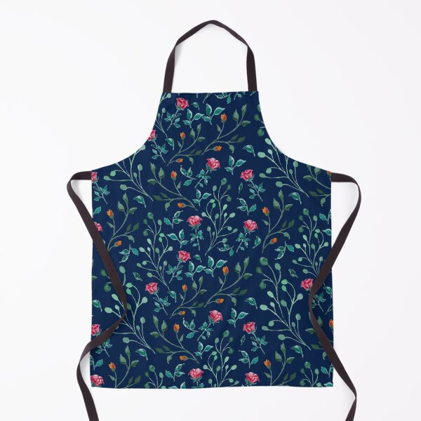 Item preview, Small red budding roses pattern designed and sold by GoDesign1.