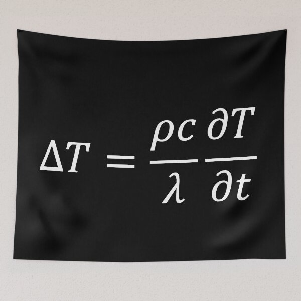 Item preview, heat equation dark version designed and sold by NoetherSym.