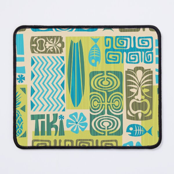 Item preview, Tiki Time Luau Party Pattern designed and sold by Pink Pineapple Works.