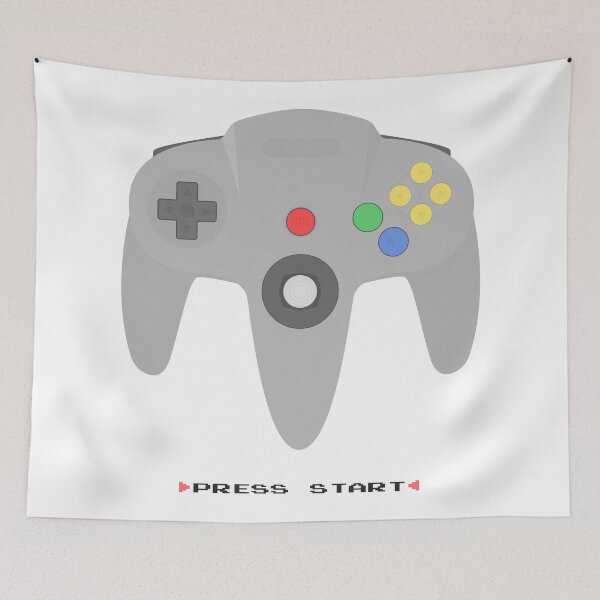 Item preview, Press Start N64 (white) designed and sold by animinimal.