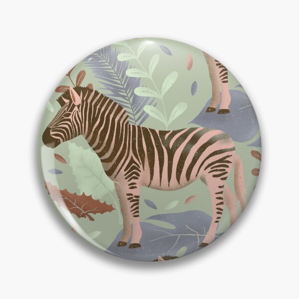 Item preview, Beige & Green Zebra Pattern designed and sold by illustrations by debs.