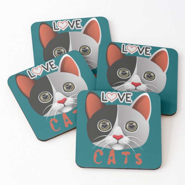 Item preview, love Cats, Kitty Heart Eyes, Cat Lover design designed and sold by Constant Readers.