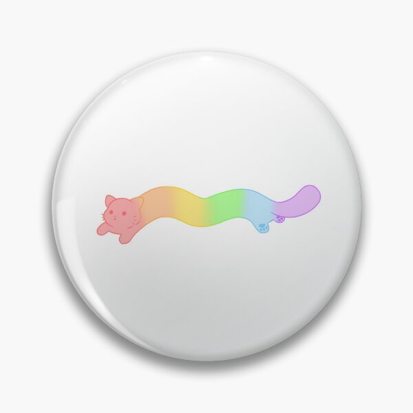 Item preview, Wiggly Rainbow Cat designed and sold by PinkBunnyFluff.