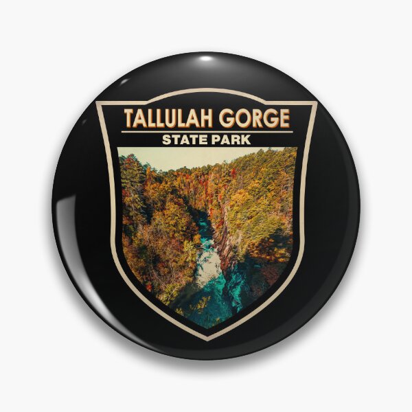 Item preview, Tallulah Gorge State Park Georgia Watercolor Badge designed and sold by KrisSidDesigns.